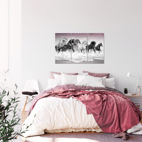 Wandbilder Wohnzimmer XXL Pferde Moderne Bilder Tiere